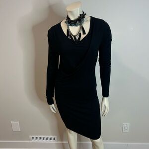 Beautiful BOSS ORANGE BODYCON Black Midi Dress❤️M